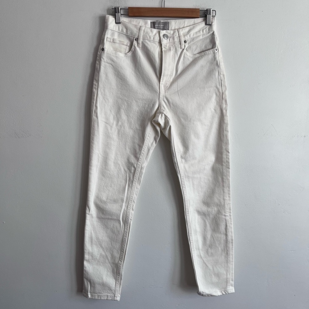 Everlane The High Rise Skinny Jean in White